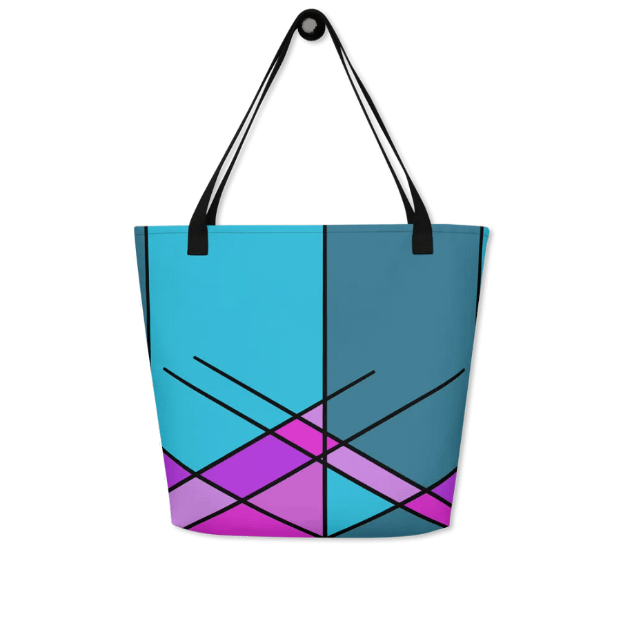 Symmetry In Shades Vibrant Geometric Design Tote Bag product image (5)