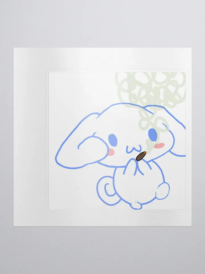 Cinnamoroll Sanrio Smoking Sticker product image (1)