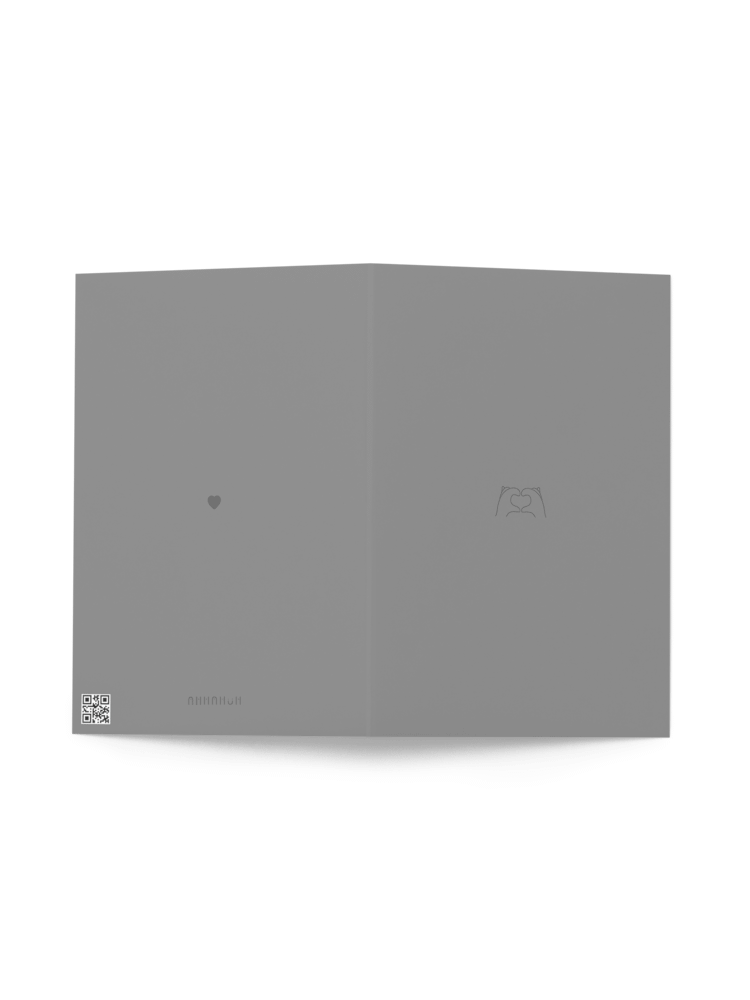 Heart Inside. Grey Only. Greeting Card product image (5)