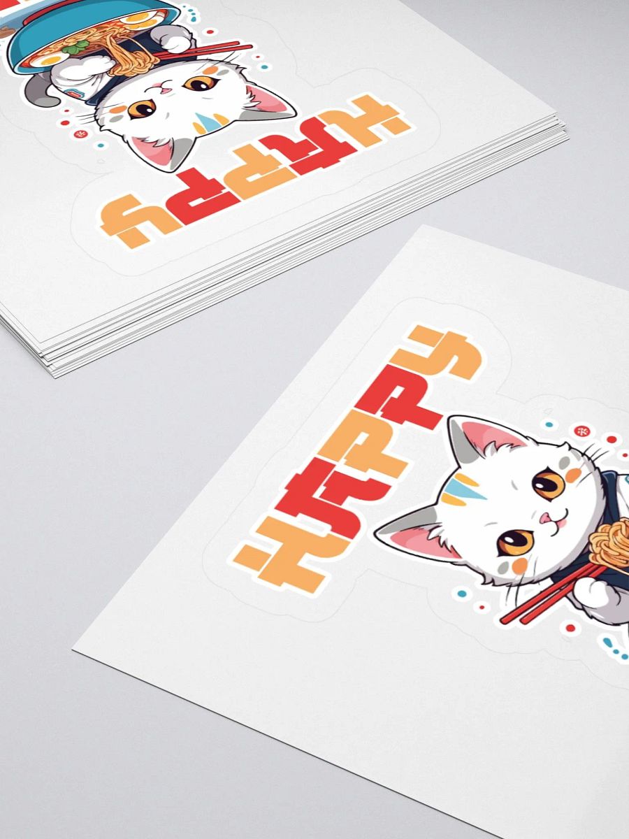 Happy Birthday (Cat With Noodles) Sticker product image (4)
