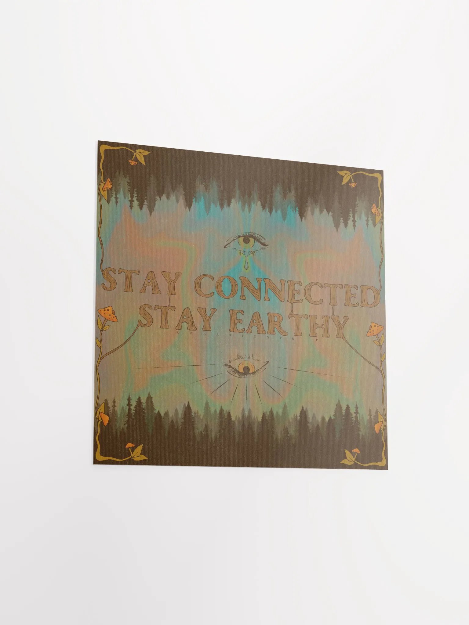 Matte Poster - Stay Connected, Stay Earthy product image (2)