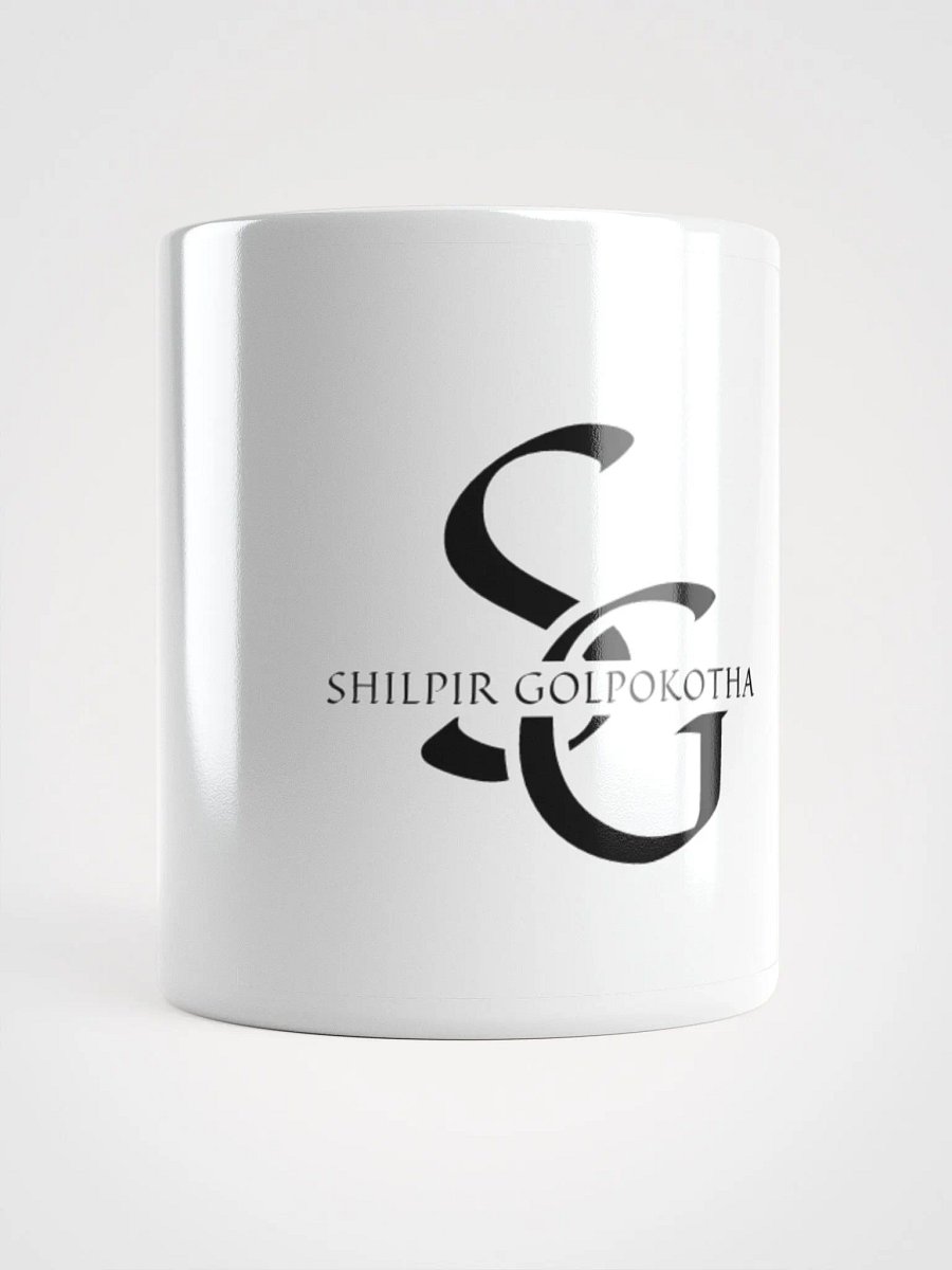 Symmetrical SG Logo White Glossy Mug product image (5)
