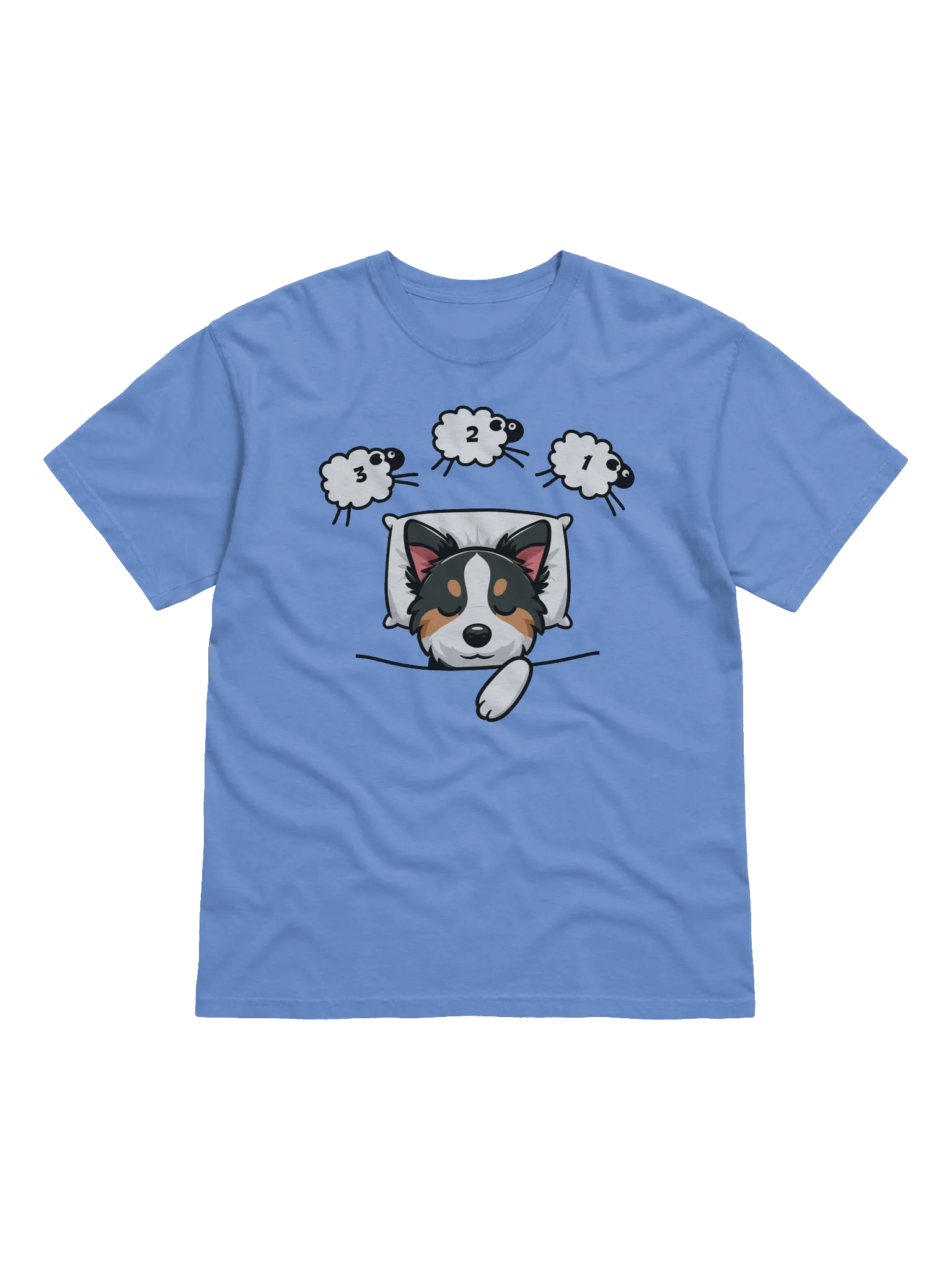 Tri Border Collie Counting Sheep T-Shirt product image (1)