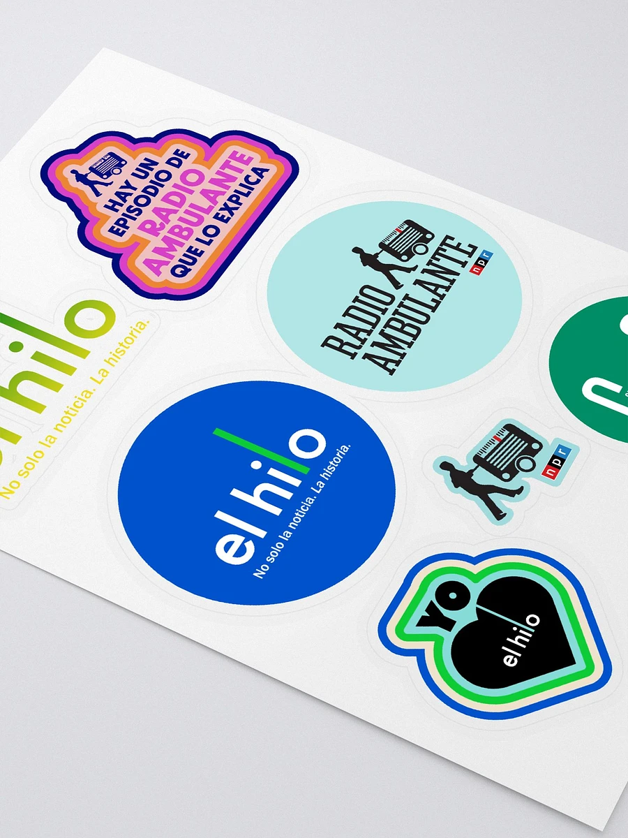 Hoja de Stickers Radio Ambulante y El hilo product image (3)