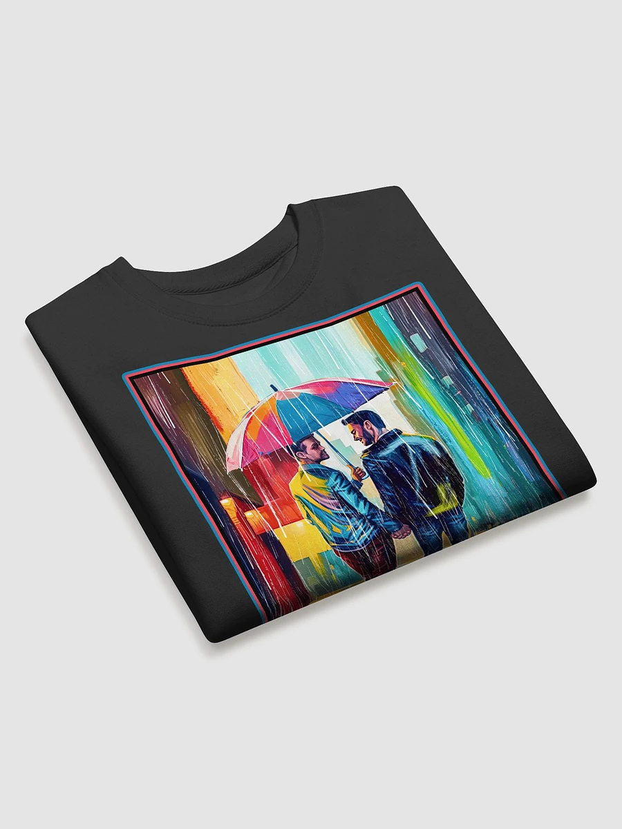 Gay Couple In The Rain – Colorful Two Hearts Sweatshirt product image (19)