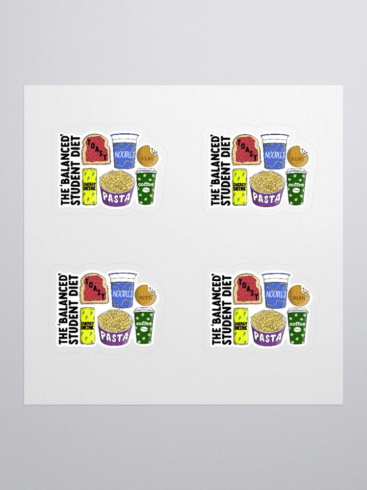 Student Diet Sticker (MEDIUM Sheet) product image (1)