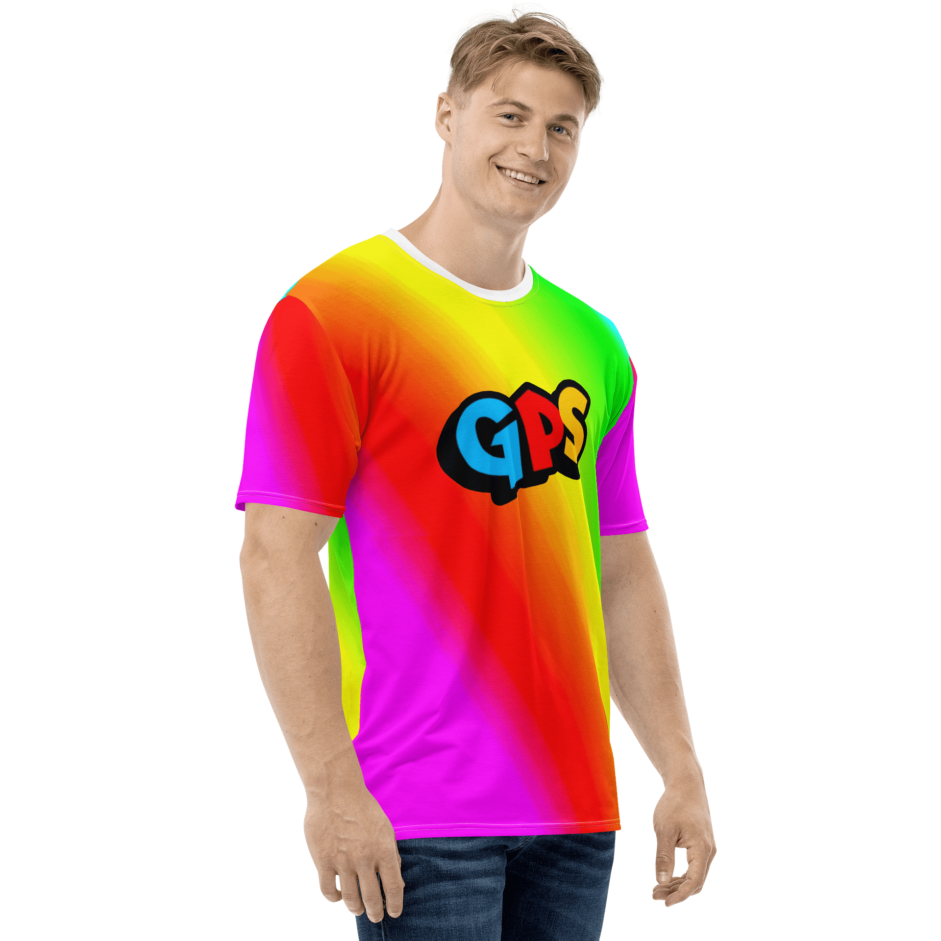 Rainbow GPS T-Shirt product image (4)