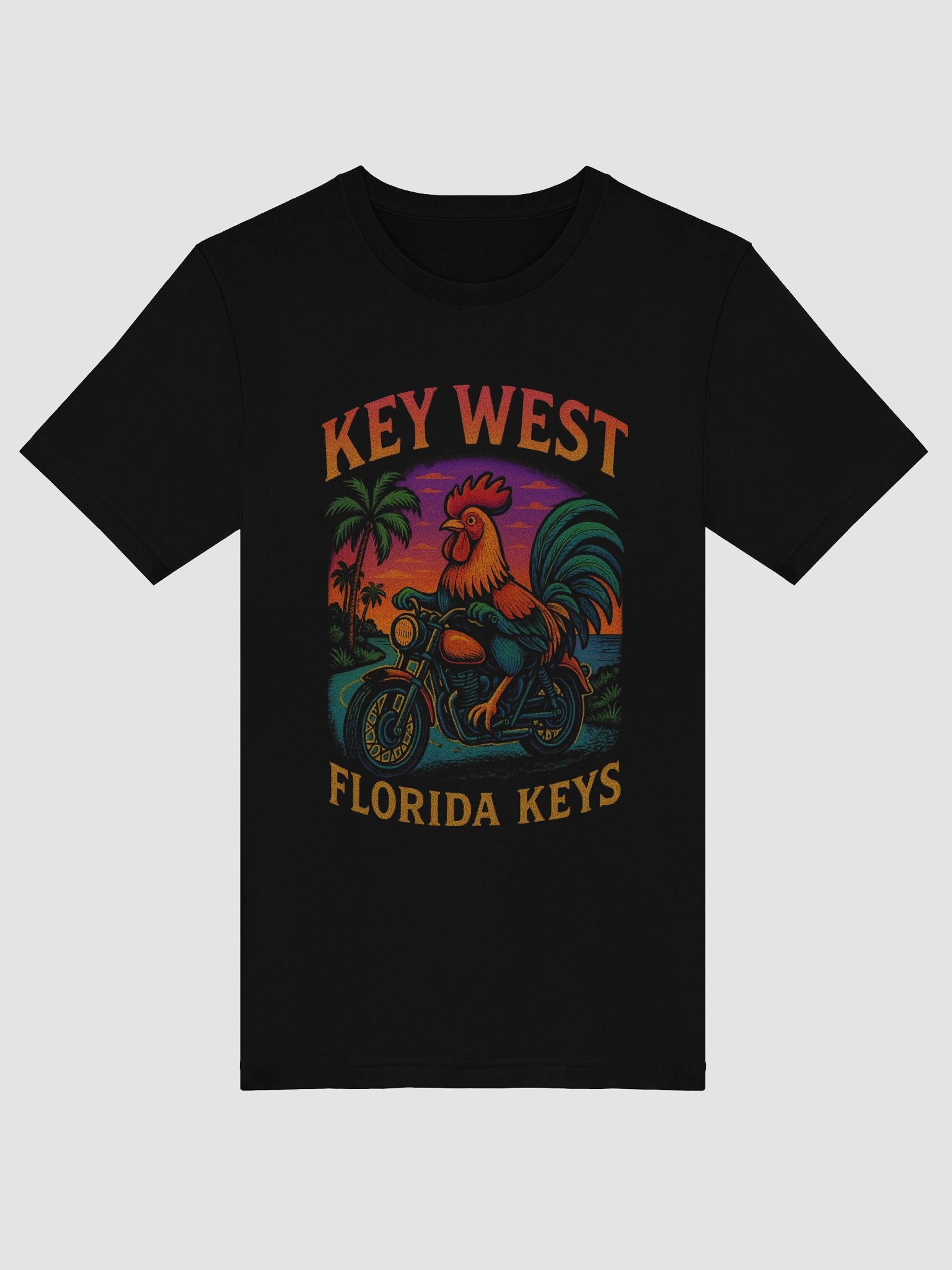 Key West Rooster Rider T-shirt Unisex Ultra-Soft Paradise Tee product image (42)