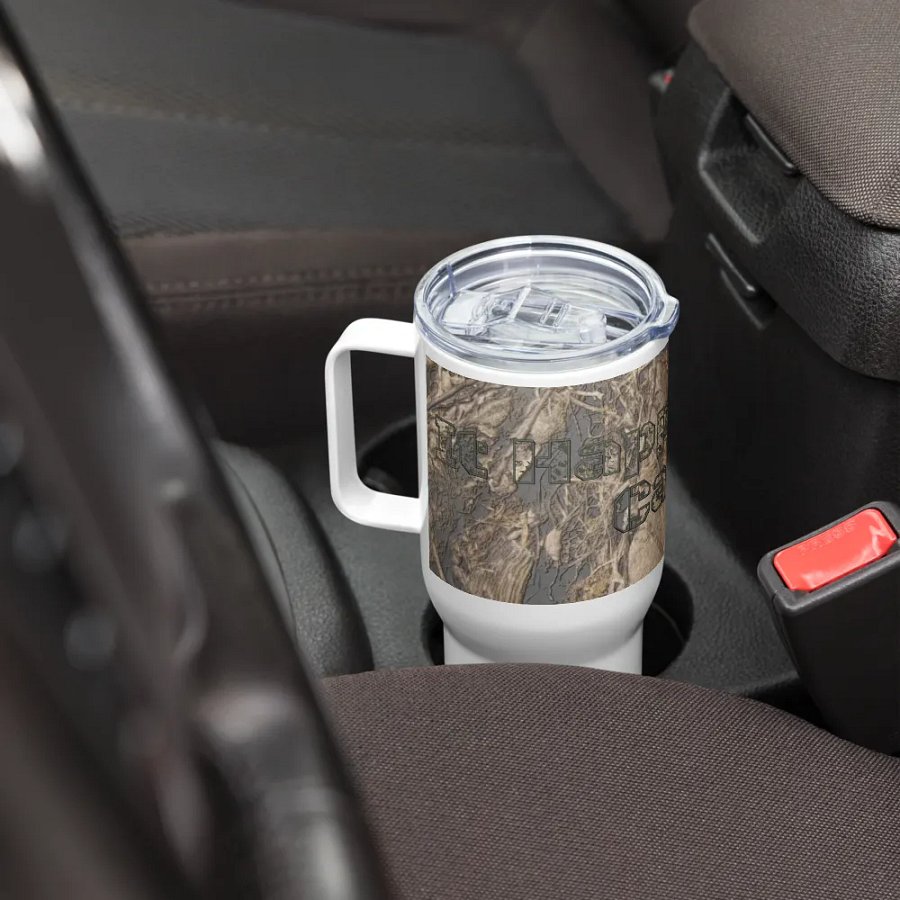 Travel Mug with a Handle - Dead Split - It Happennnns Camo product image (8)