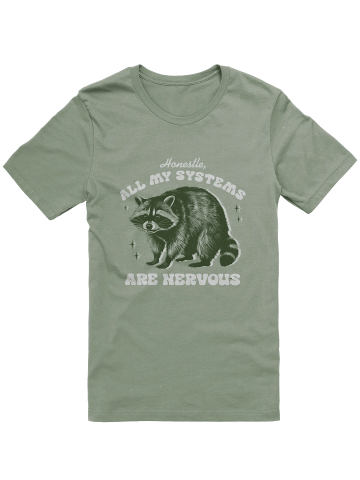Nervous Raccoon Graphic Tee product image (1)