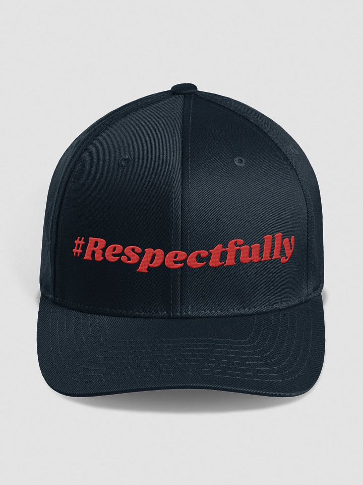 #Respectfully Flex Fit Hat (Red) product image (1)