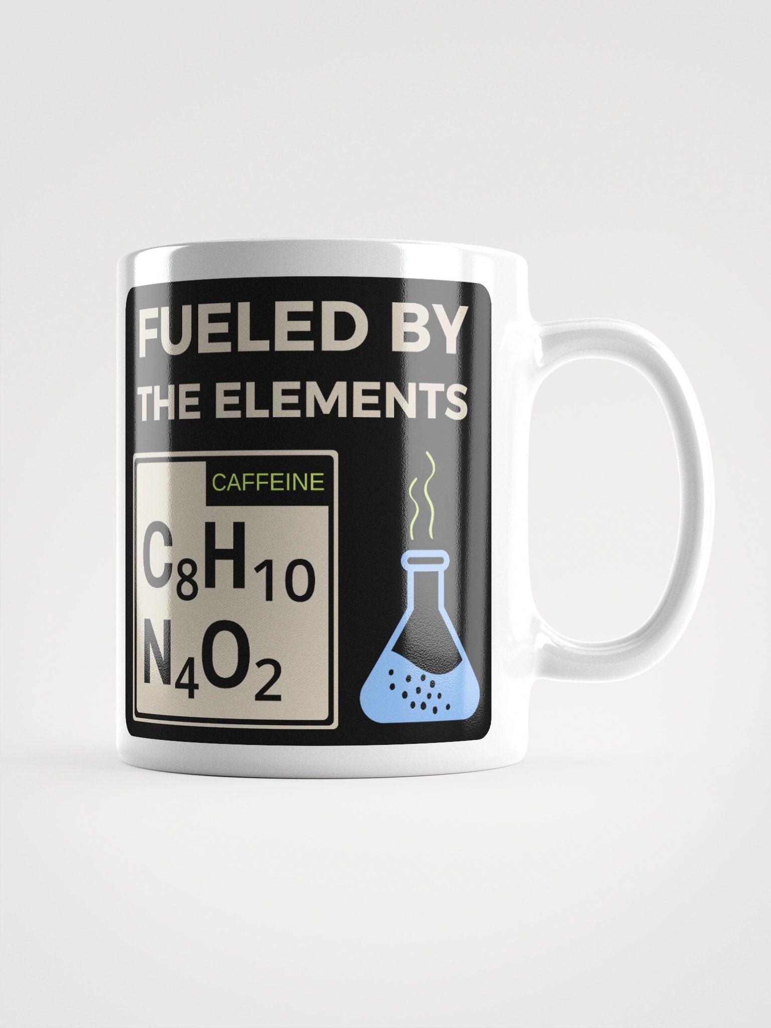 Fueled by the Elements Caffeine Molecule Science Mug – Nerdy Gift for Coffee Lovers product image (2)