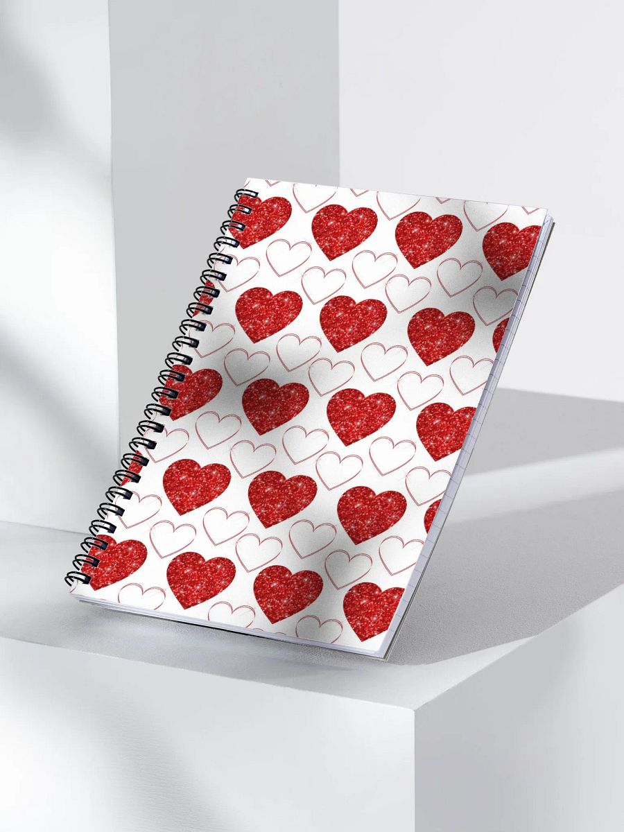 Glitter Hearts Valentine Notebook product image (3)
