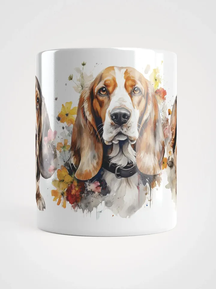 Basset Hound Trio Watercolor Mug product image (2)