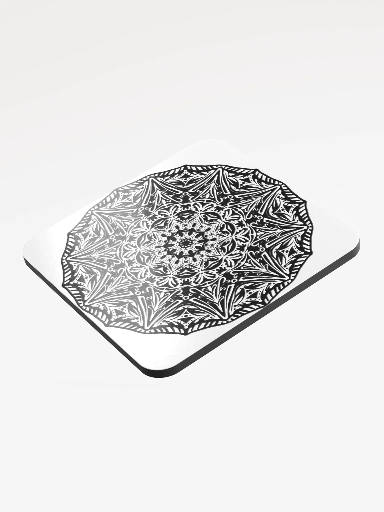 Ornate Zen: Glossed Cork Coaster product image (3)