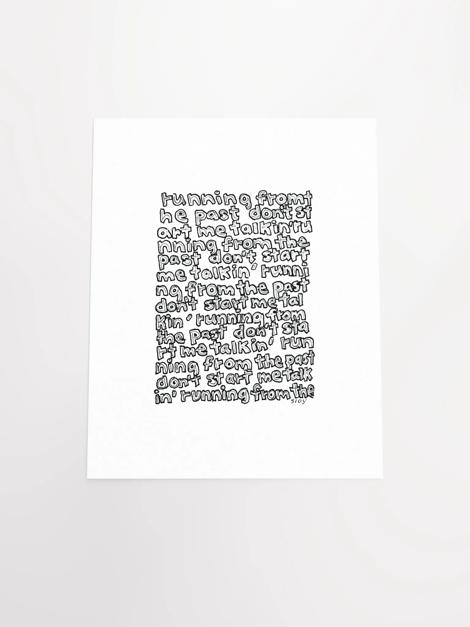Running from the Past Print product image (5)