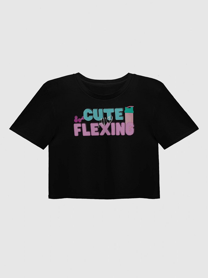 CUTE FLEXING Crop Top, In Black product image (1)