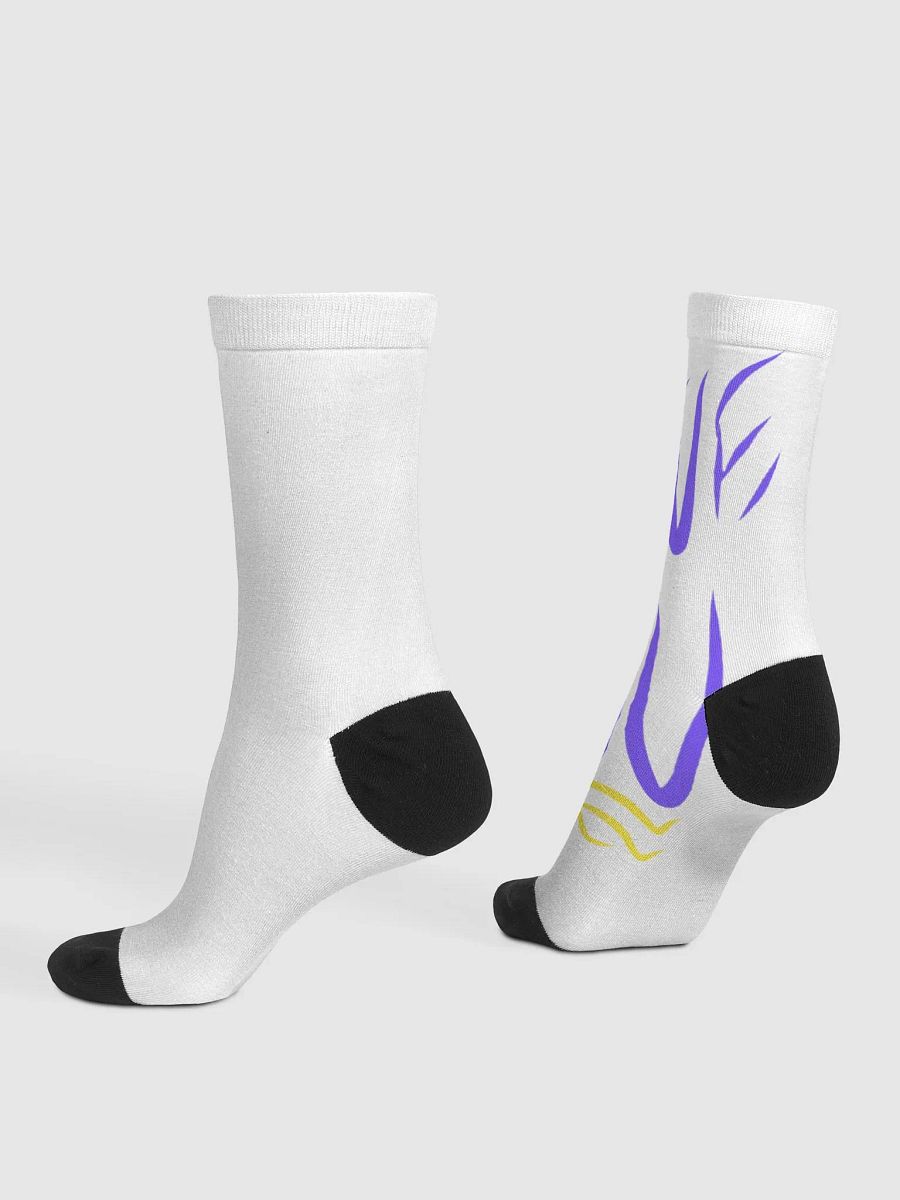 Vibrant Abstract Lettering Crew Socks product image (3)