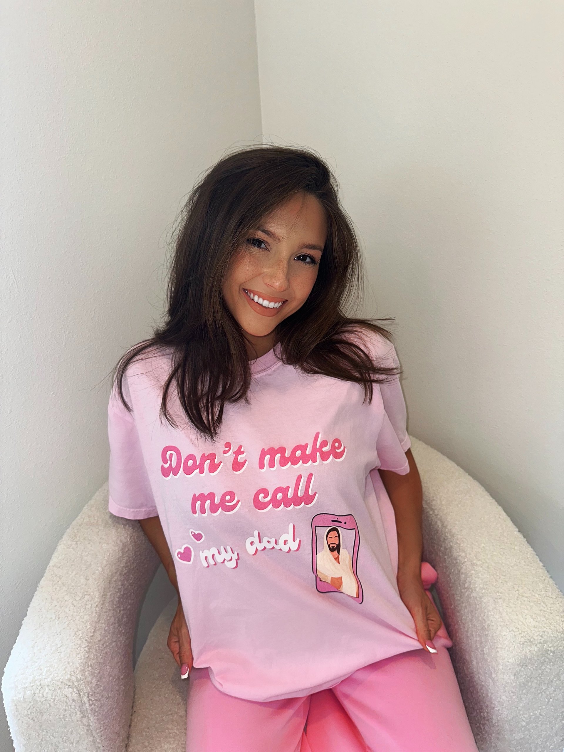 don't make me call my dad t-shirt product image (2)