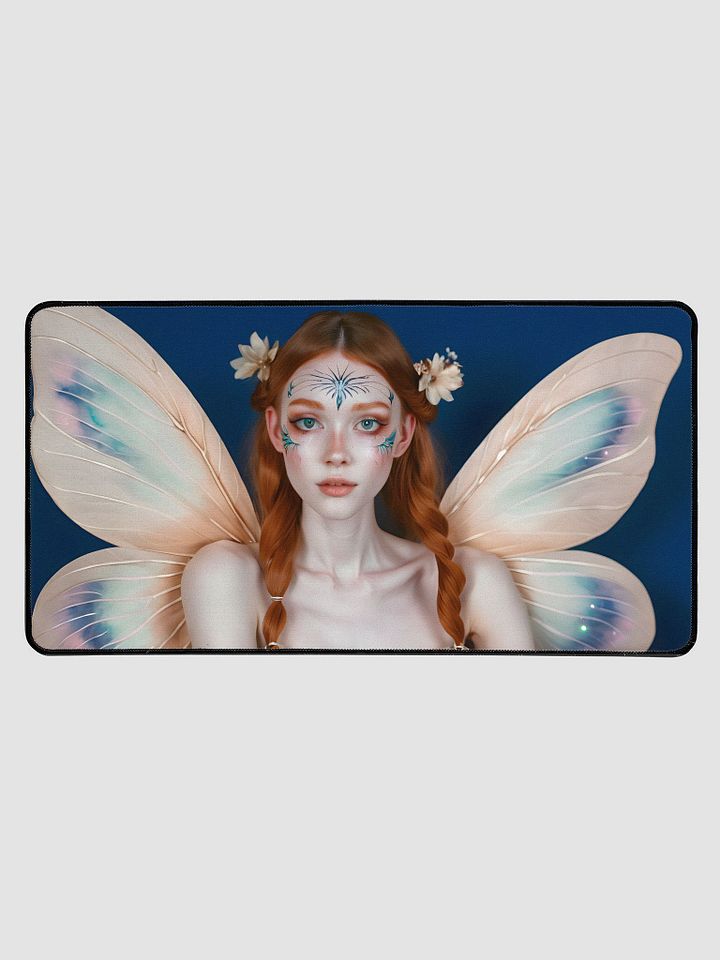 Desk Mat (31.5x15.5 inches) - Fairy on Blue Background product image (1)