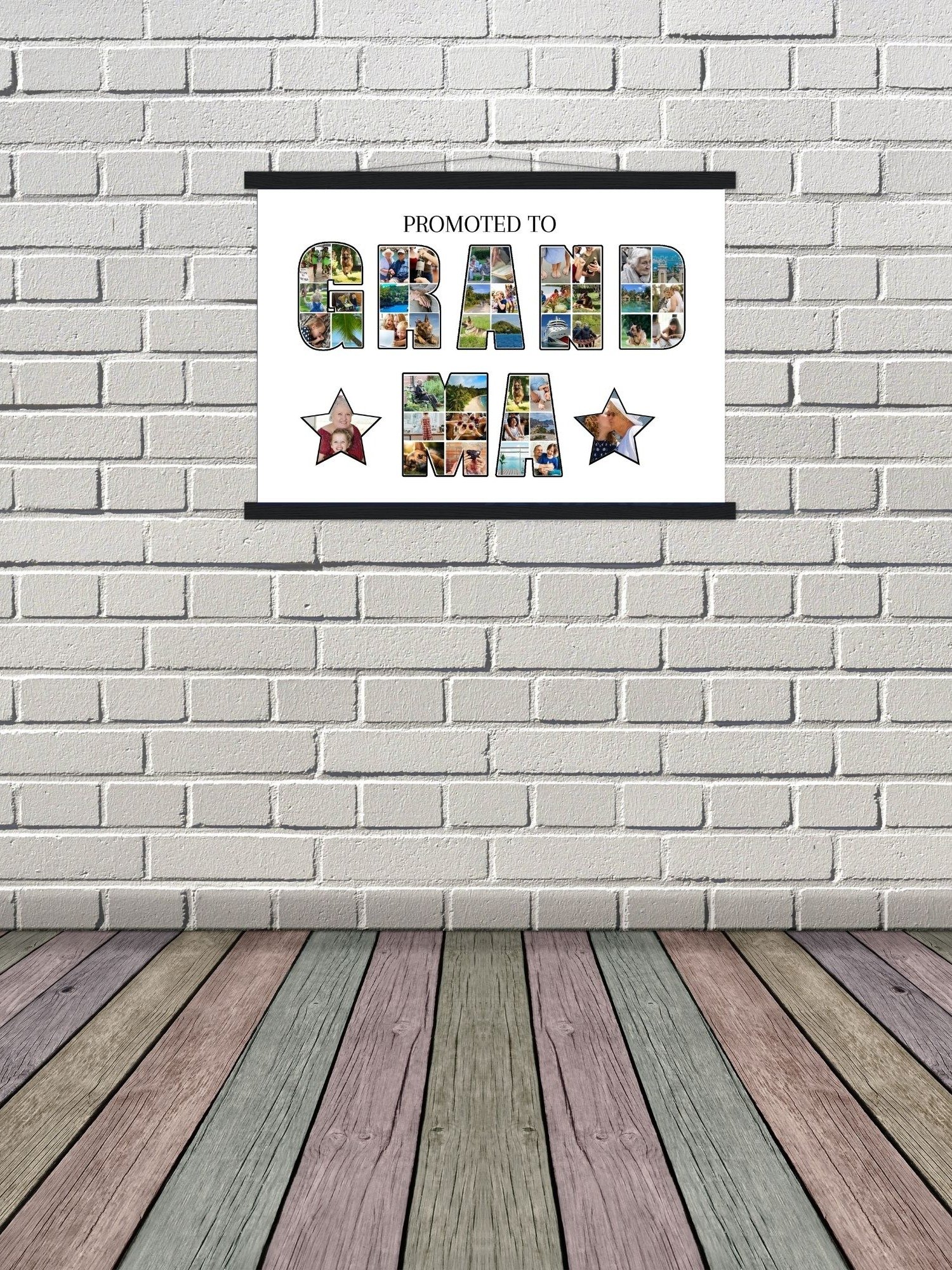 Promoted to Grandma Photo Collage Canva Template product image (6)