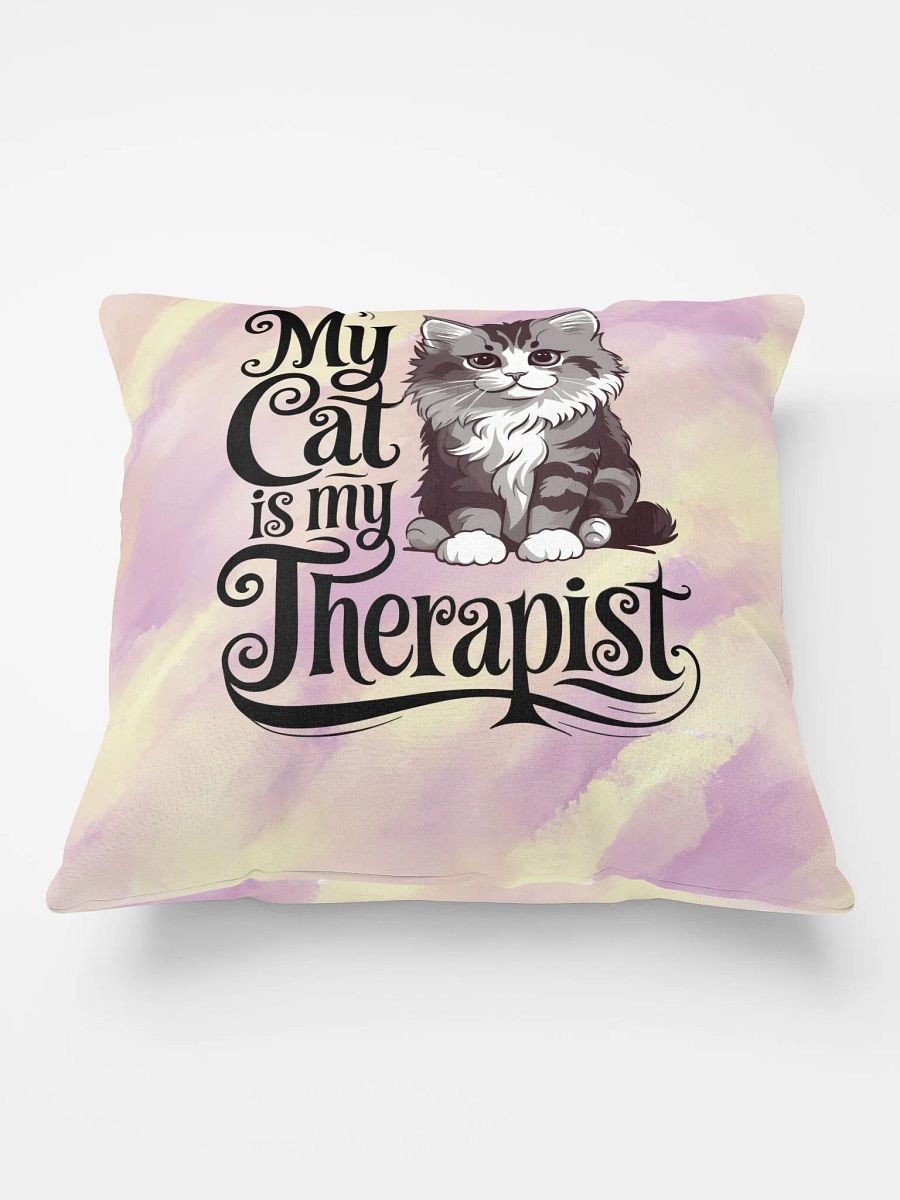 My Cat is My Therapist Pillow product image (3)