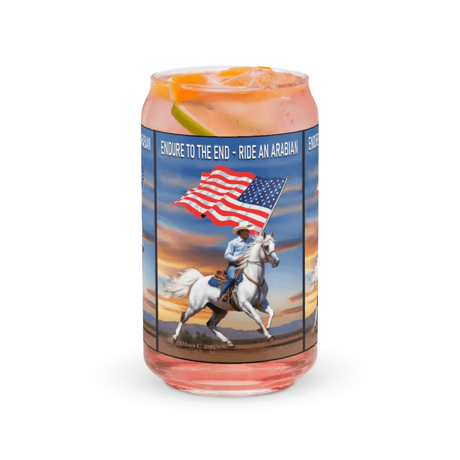 Arabian Rider Flag Glass product image (37)