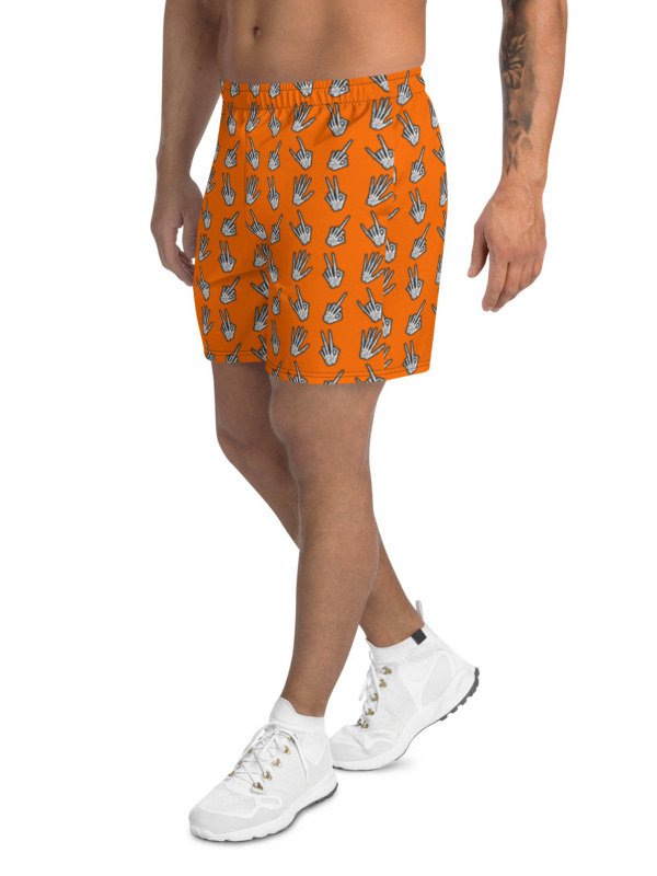 Bone Zone pattern recycled athletic shorts product image (1)
