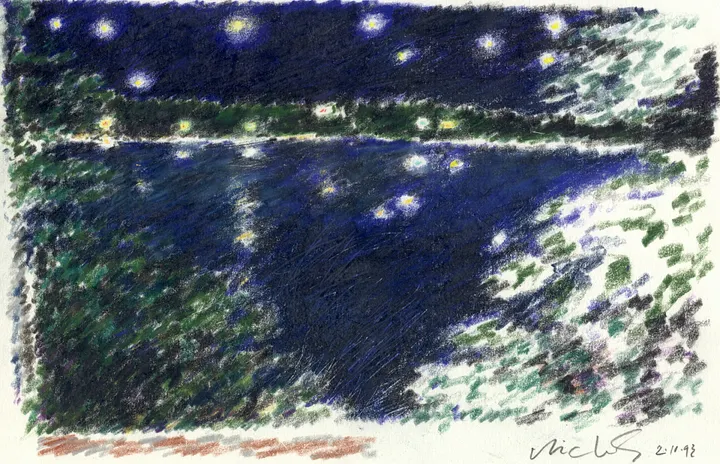 Whidbey from Camano 1993 Print product image (1)