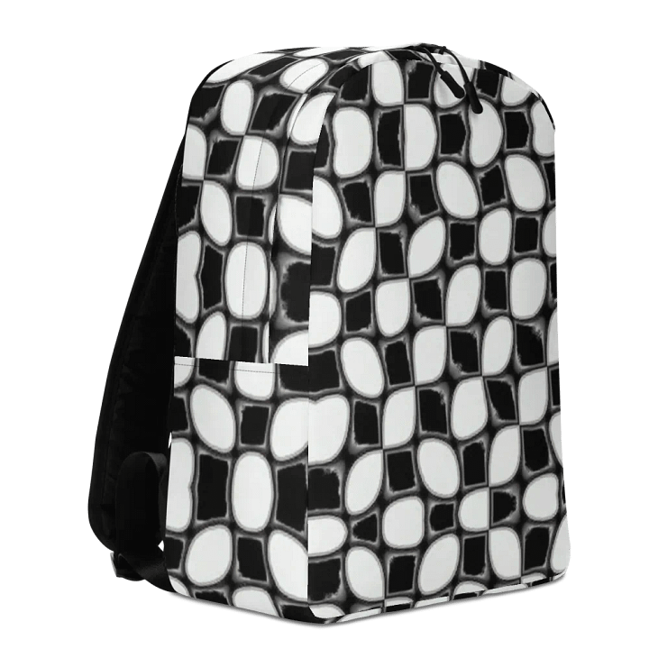 Interconnected Monochrome Grid Backpack product image (2)