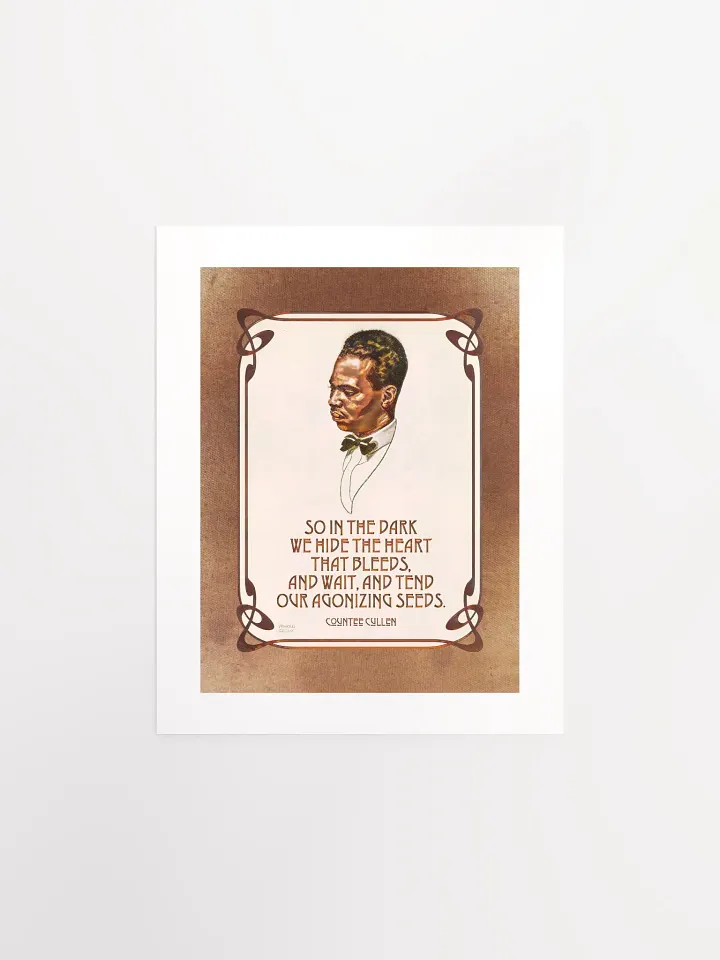Countee Cullen: "Agonizing Seeds" Quote - Print product image (1)