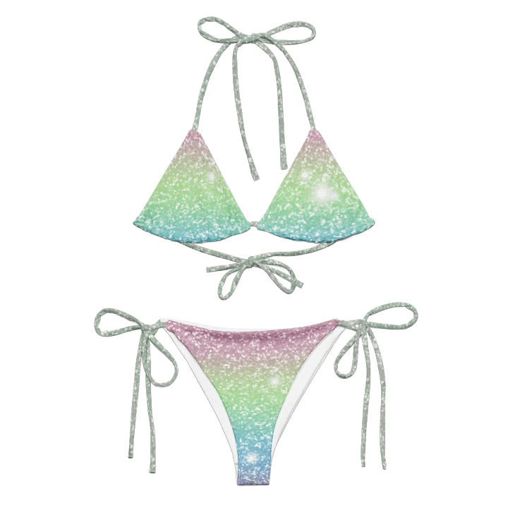 Glitter Unicorn Texture Design String Bikini (9) product image (1)