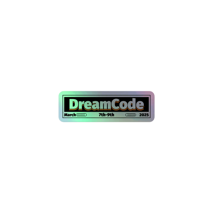 DreamCode 2025 Holographic Sticker product image (1)