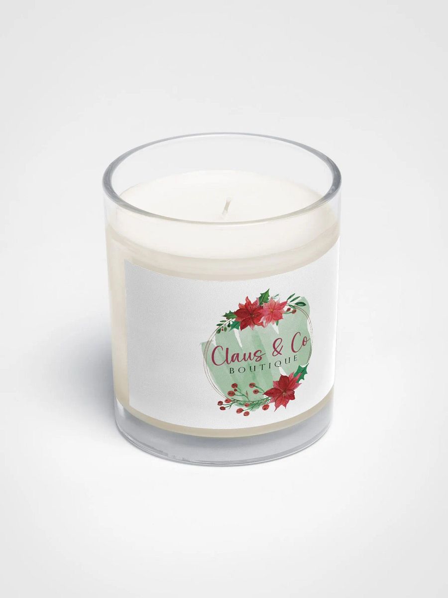 Festive Poinsettia Soy Wax Candle - Claus & Co Merch product image (2)