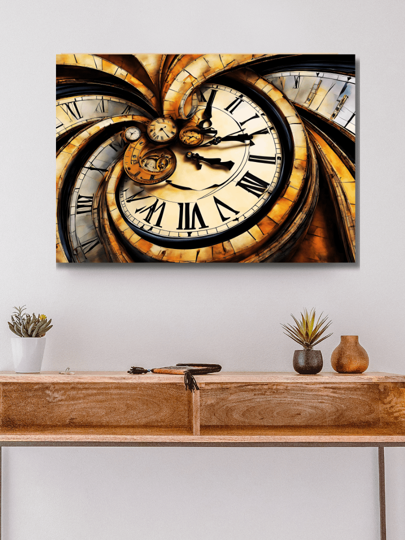 Time Confusion-8 | Canvas Artistic Wall Painting product image (7)