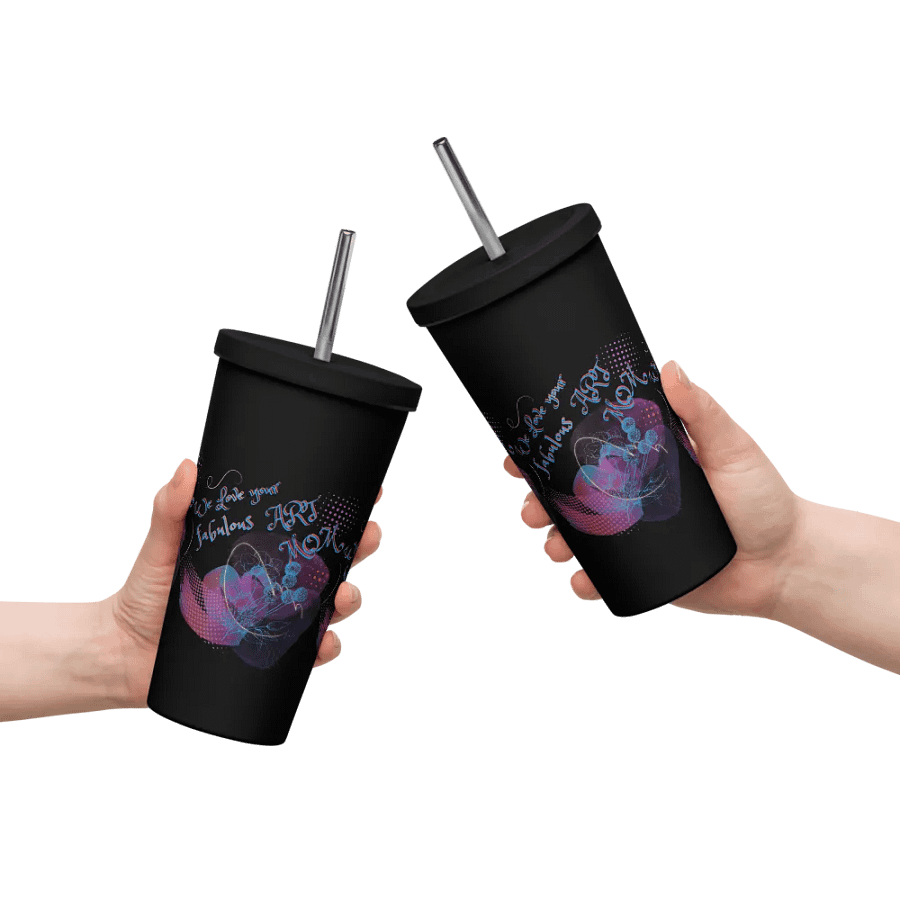 Insulated Tumbler with arty design, featuring ' Love Your fabulous Art