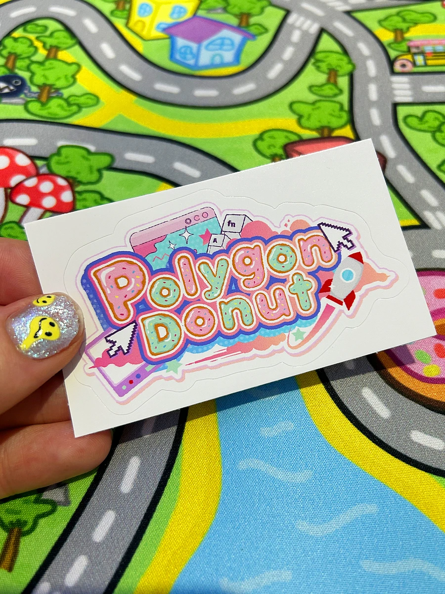Polygon Donut Logo Sticker product image (2)