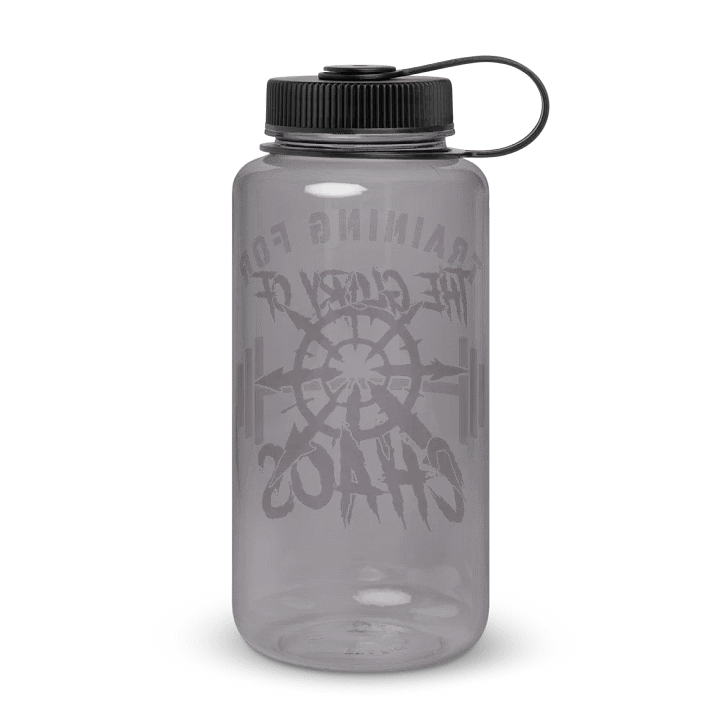 Training for the Glory of Chaos Wide Mouth Water Bottle | Warhammer 40K Chaos Design product image (6)
