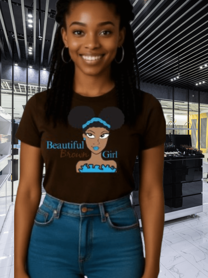 Beautiful Brown Girl Cocoa Women's Tee product image (1)