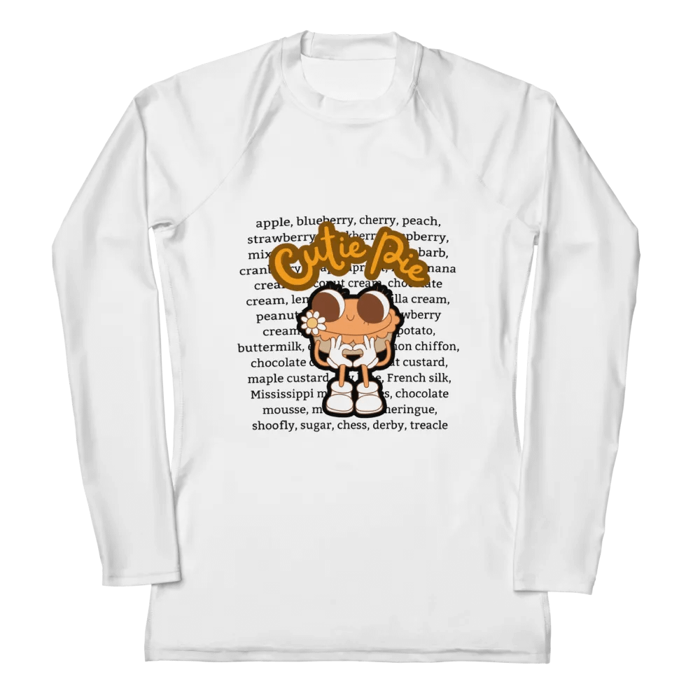 Cutie Pie Print Women's Rash Guard product image (4)