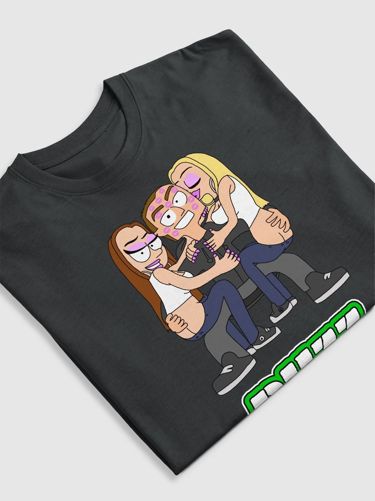 Buzz kissed by 2 Hot girls - T-Shirt (Men) product image (15)