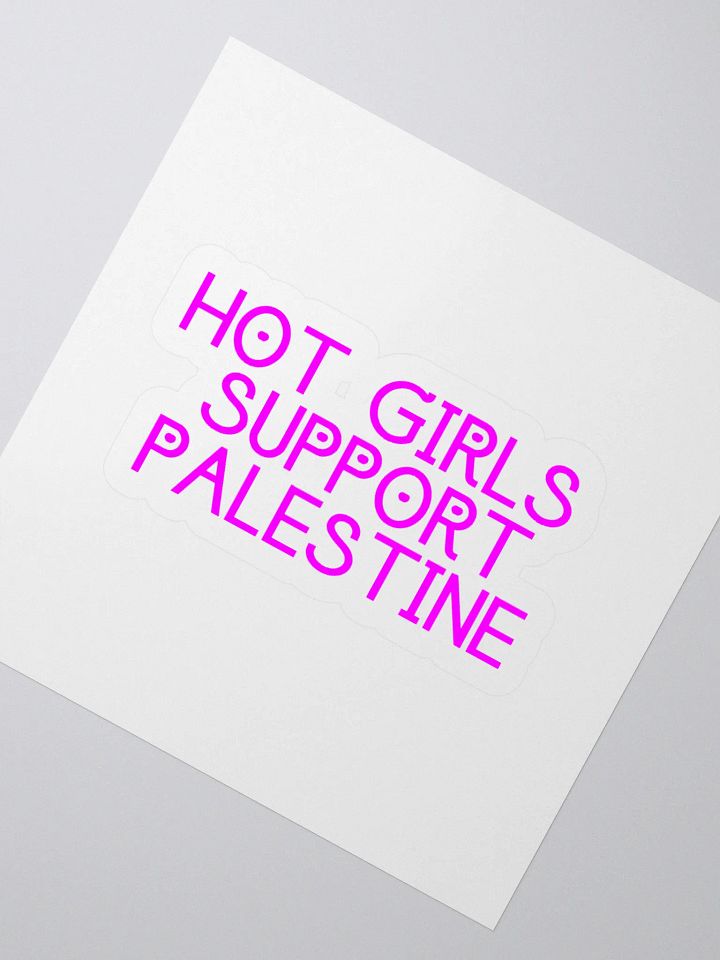 HOT GIRLS SUPPORT PALESTINE Sticker product image (4)