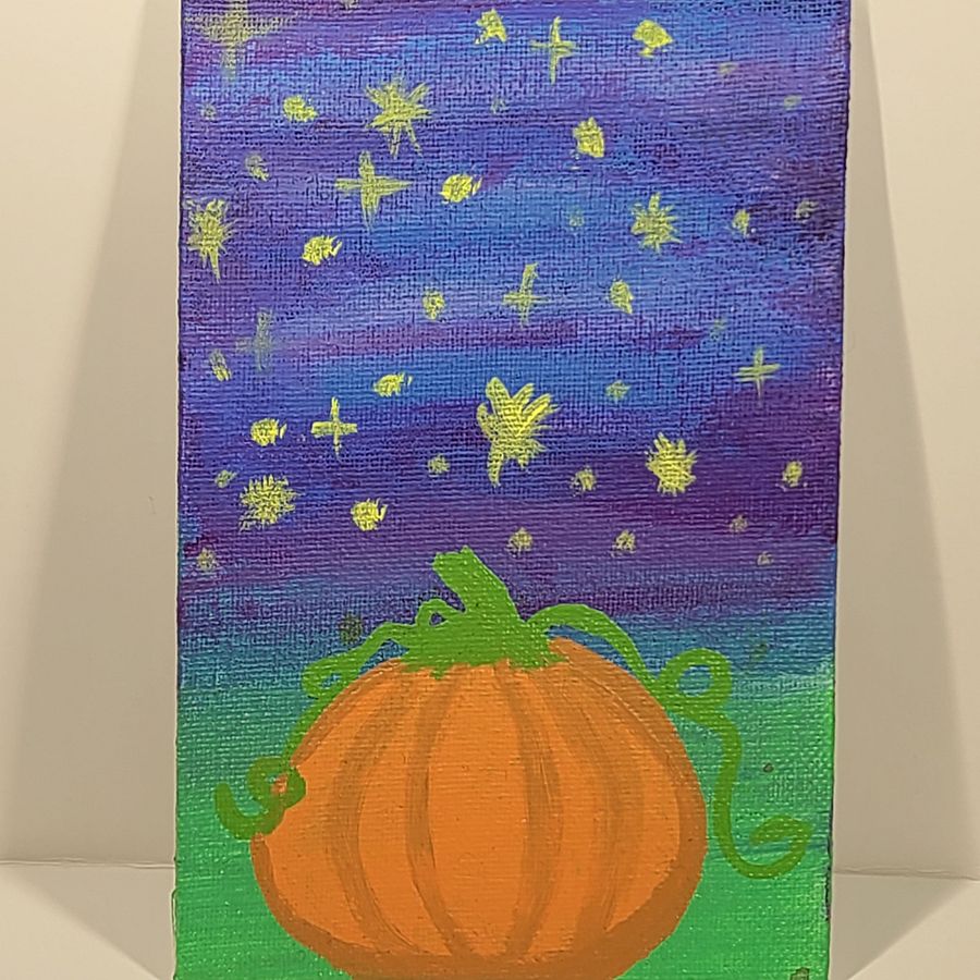 12:00 AM 4x6 painting on canvas product image (3)