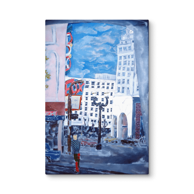 From Metro on Broadway (1986) on canvas (32" x 38") product image (2)