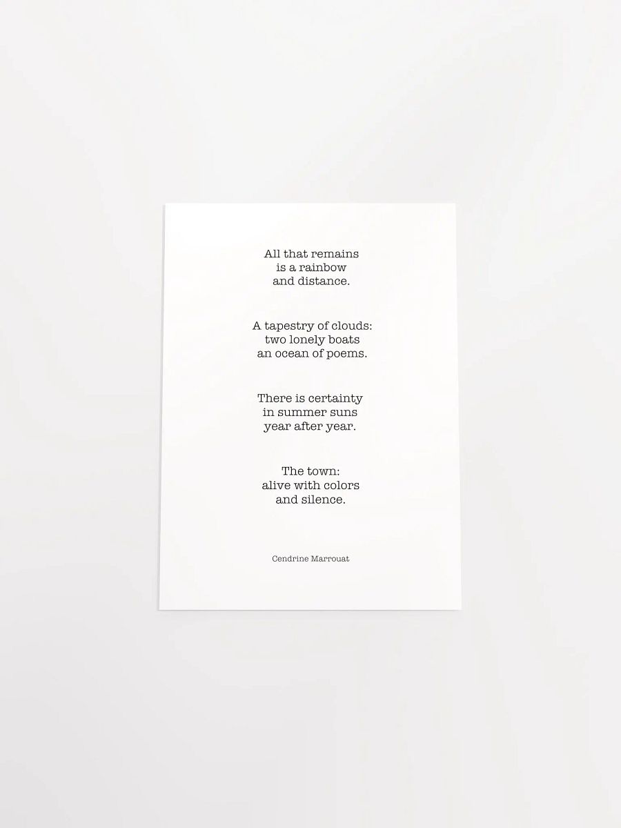 Four Haiku (Matte Poster) product image (4)