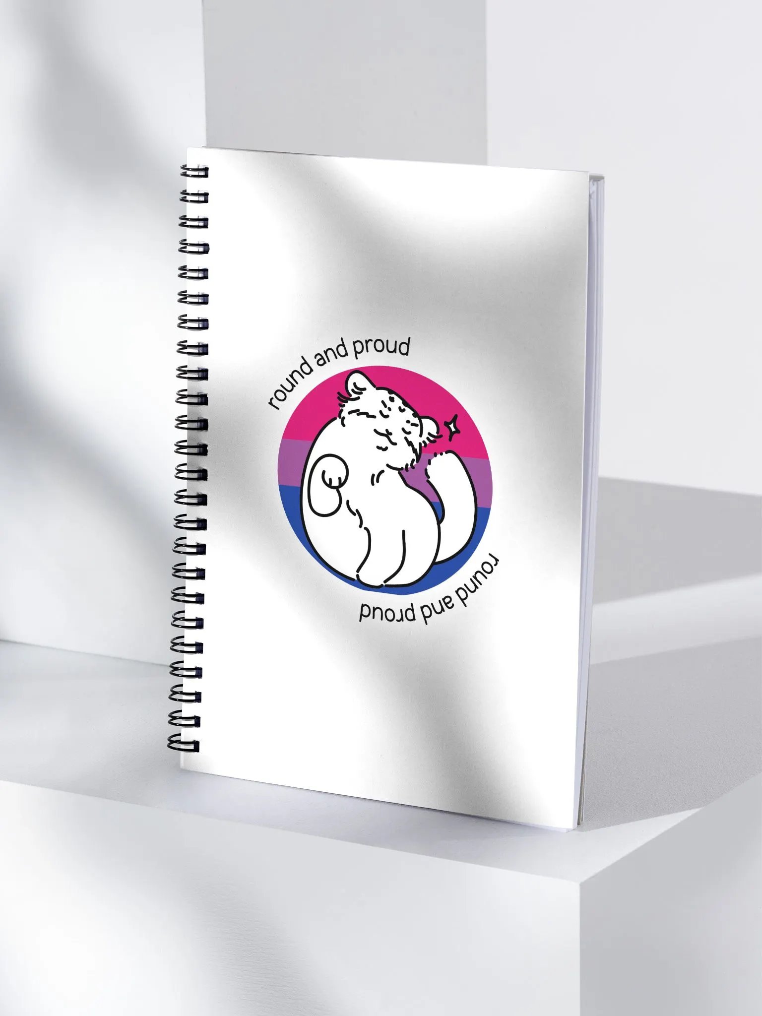 Round and Proud Manul Bisexual Version - Spiral Notebook product image (4)