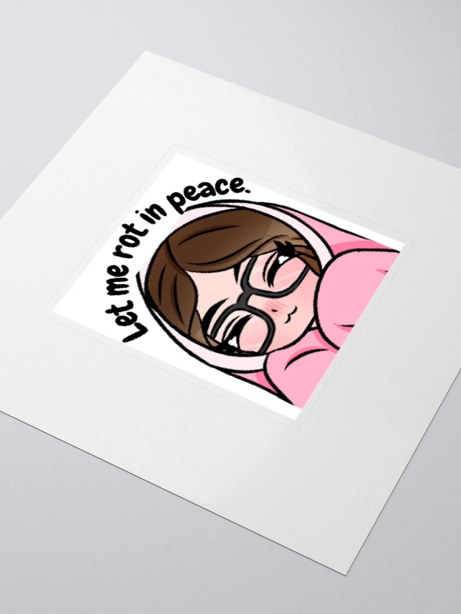 Let me rot in peace - Sticker. product image (3)