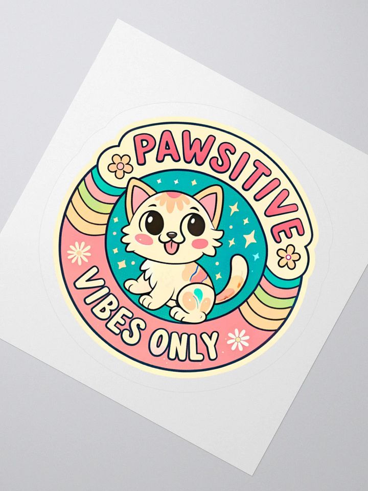 Pawsitive Vibes Cat Sticker Set product image (4)