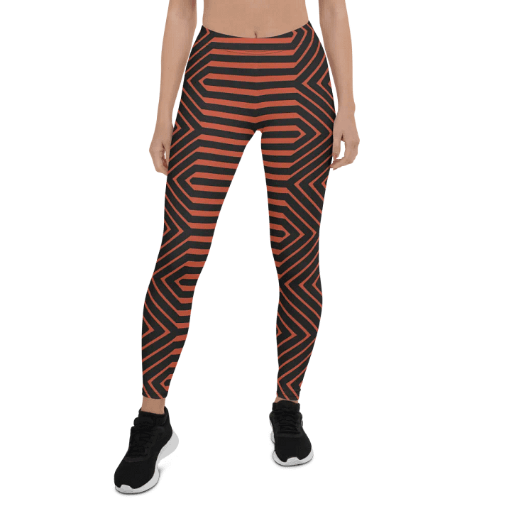 Leggings – Red and Black Seamless Modern Stylish Texture for a Bold & Trendy Look product image (1)
