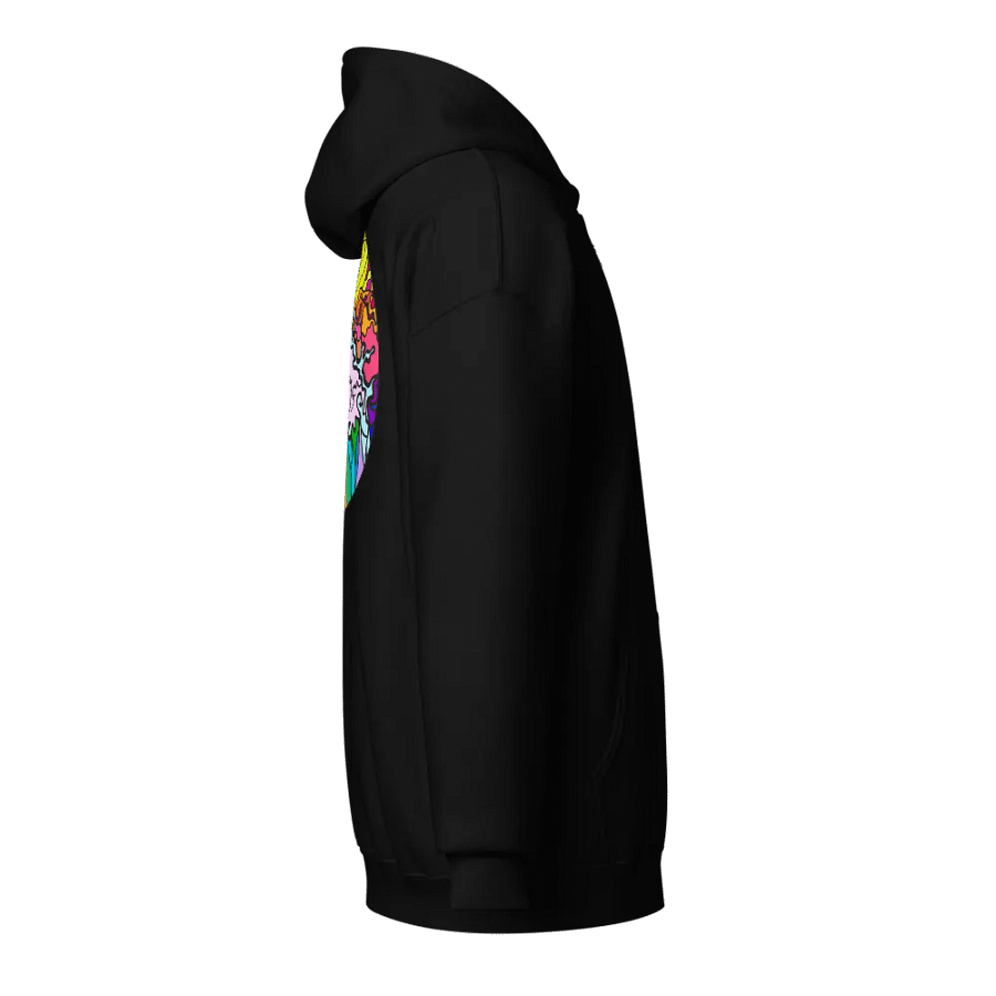 Vivid Swirl Unisex Zip Hoodie - Wave at Sunset product image (4)